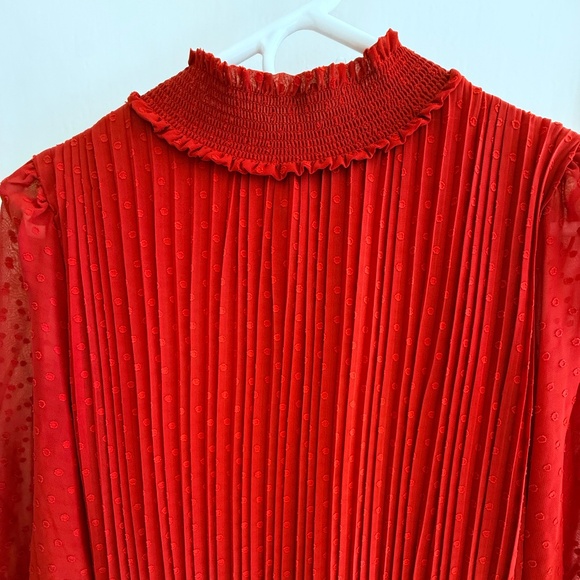 Dark Orange Nanette Lepore Midi Dress - Picture 5 of 5